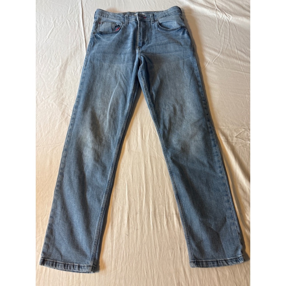 Wrangler Regular Taper Jeans Mens 16 Regular Blue Excellent Stretch Denim